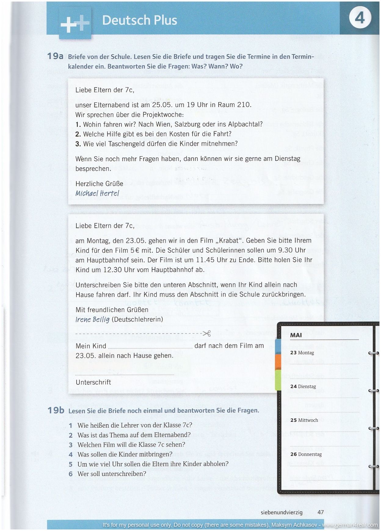 Pluspunkt A2 (Kursbuch) - page 047