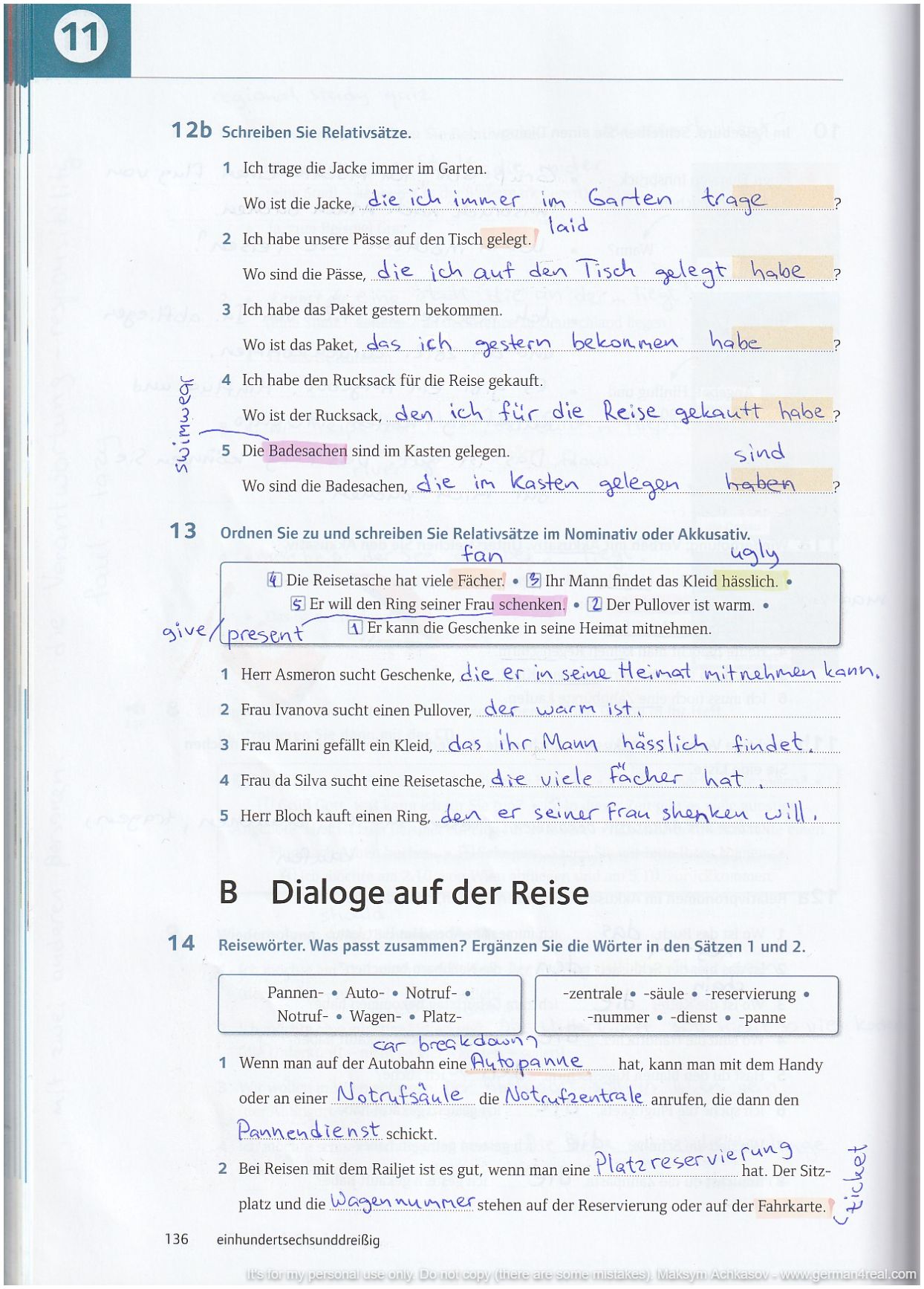 Pluspunkt A2 (Kursbuch) - page 136